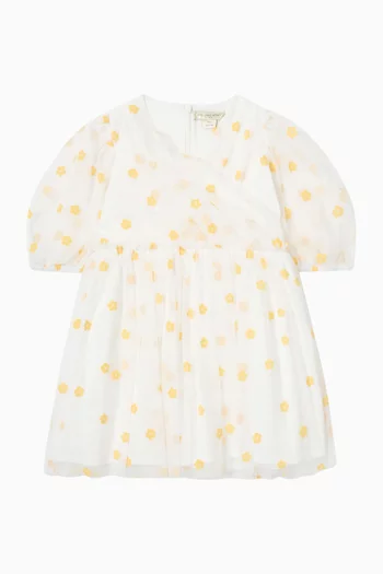 Floral Print Puff Sleeve Dress