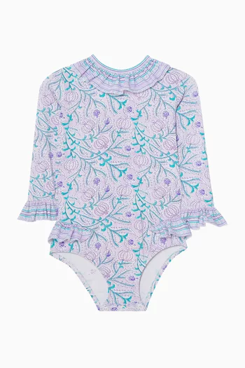 Poppy Surfer Long Sleeve Swimsuit