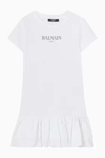 Logo Ruffle Dress