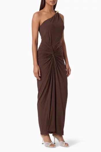 Canoa Twist Dress in Jersey