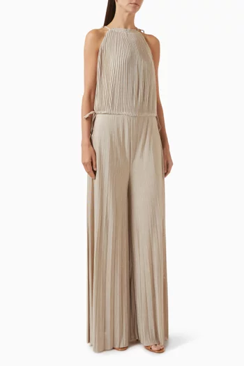 Edecki Halterneck Jumpsuit in Jersey