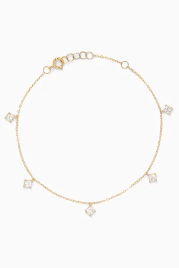 Starlight Charm Bracelet in 18kt Gold