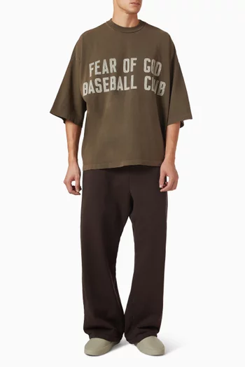تي شيرت بطبعة Baseball-club قطن جيرسيه