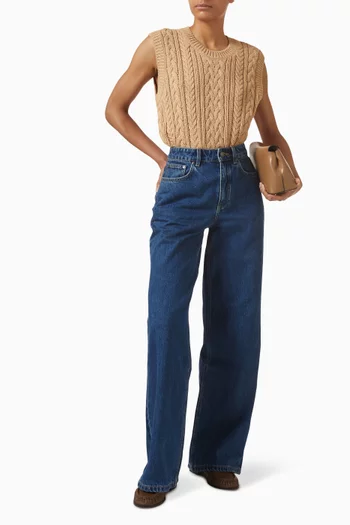 Cable-knit Vest