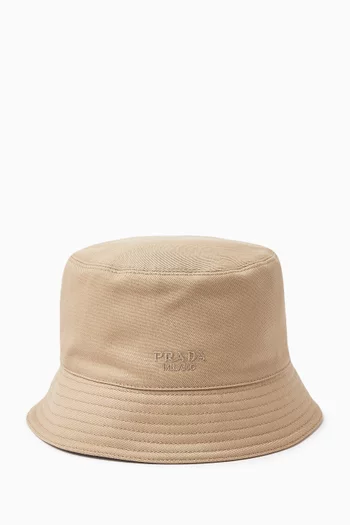 Drill Bucket Hat in Cotton