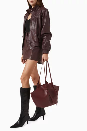 Large Mochi Tote Bag in Smooth Leather