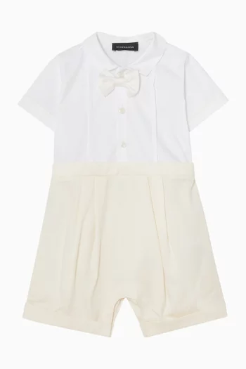 Tux Romper in Cotton-blend
