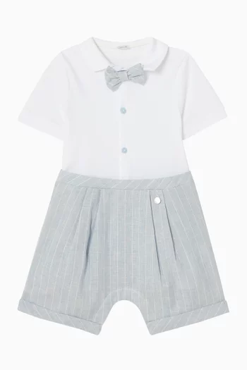 Tux Romper in Cotton-blend
