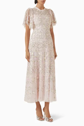 Sweet Petal Short Sleeve Gown