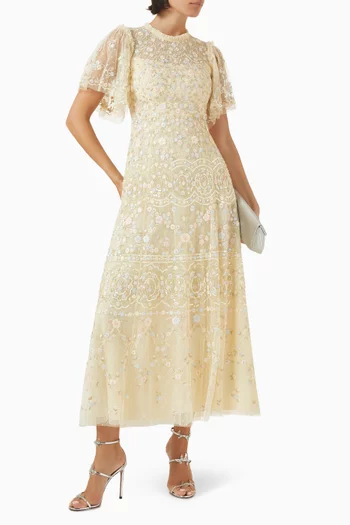 Sweet Petal Short Sleeve Gown