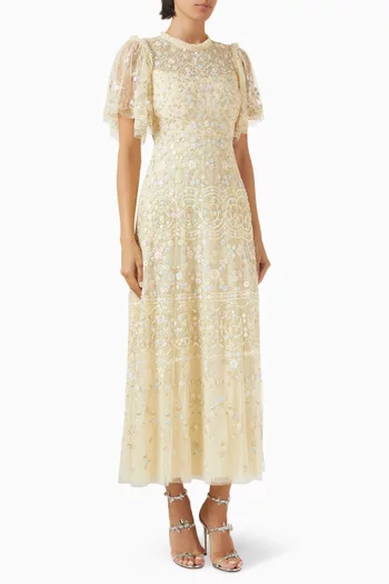 Sweet Petal Short Sleeve Gown