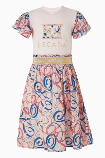 Logo Abstract-print Skirt