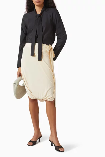 Ascot Blouse in Cotton-silk