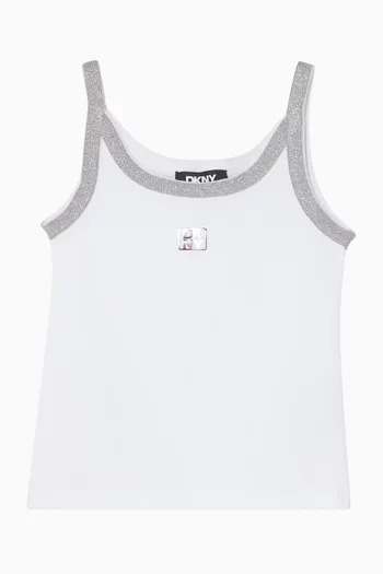 Sleeveless Logo Tank Top