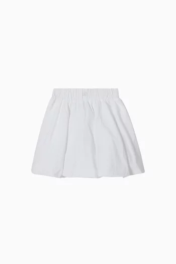 Logo Flared Skirt
