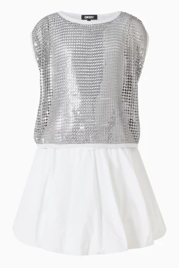 Perforated Sequins Top