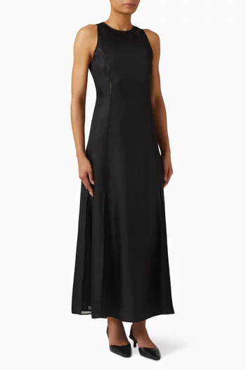 Iraka Dress in Silk Twill