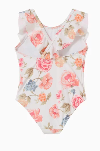 Floral-print One-piece Swimsuit
