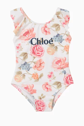 Floral-print One-piece Swimsuit