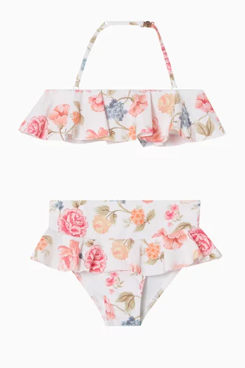 Floral Two‑Piece Bikini Set