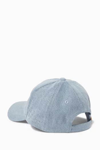 Logo Cap in Denim
