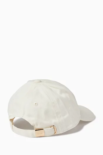 Logo Cap in Wool-blend