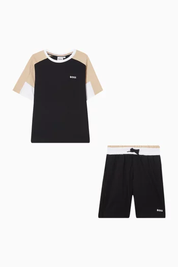 T-shirt & Shorts Set in Cotton