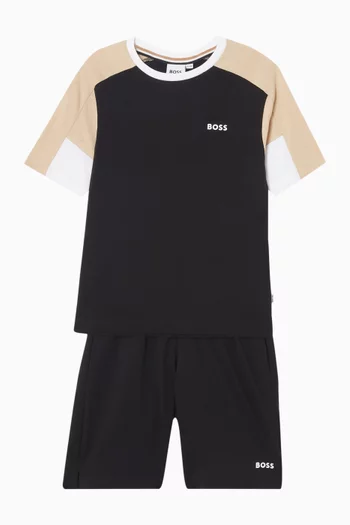 T-shirt & Shorts Set in Cotton