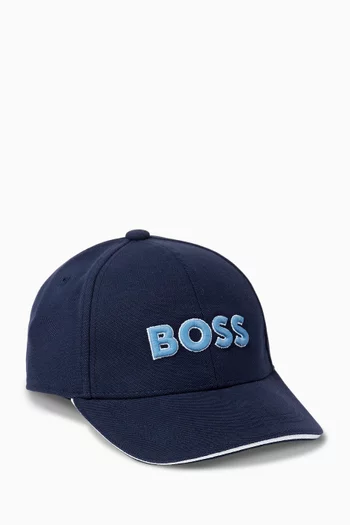 Logo Cap in Cotton-blend