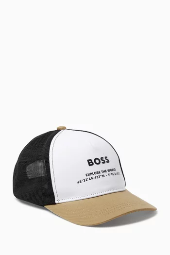 Logo Graphic Cap in Mesh