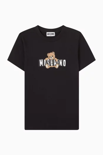 Teddy Logo T-shirt in Cotton Jersey