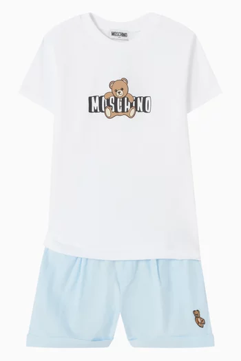 Teddy Logo T-shirt in Cotton Jersey
