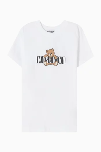 Teddy Logo T-shirt in Cotton Jersey