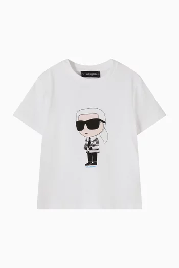 KARL Print T-shirt in Cotton