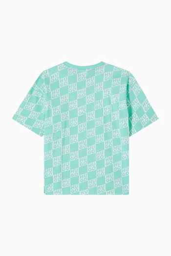 Check Logo T-shirt in Cotton