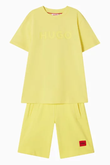 Logo Patch Sweatshorts in Cotton Fleece