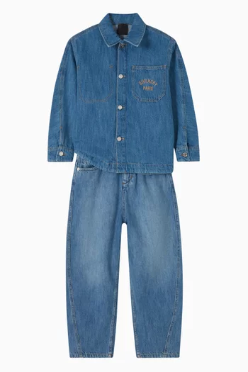 Embroidered Denim Shirt