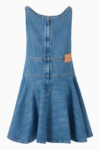 Flared Dress in Denim