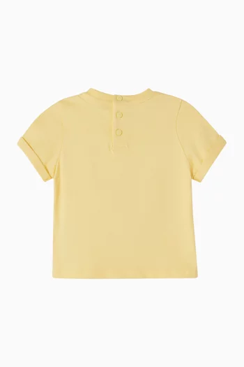 Logo-embroidered T-shirt in Cotton