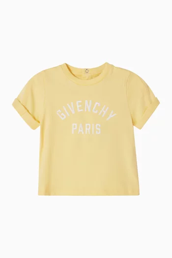 Logo-embroidered T-shirt in Cotton