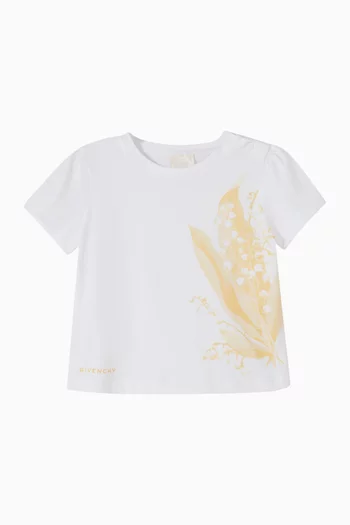 Floral T-shirt in Cotton