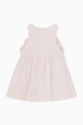Embroidered Dress in Cotton Voile