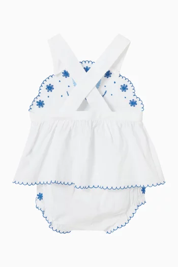 Embroidered 2-piece Set in Cotton