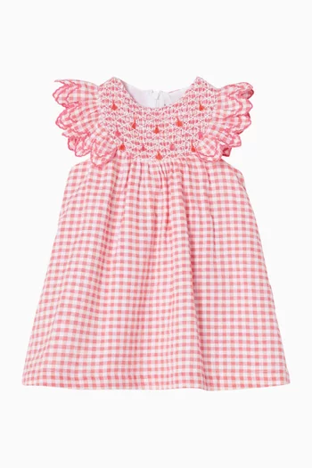 Gingham Dress in Cotton