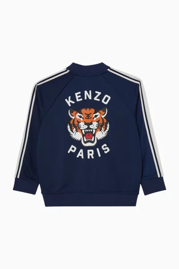 Contrast Zip Hoodie