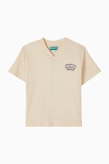 Kenzo Panda Logo T-shirt in Cotton