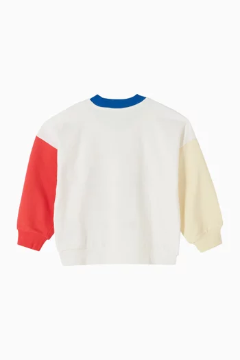 Happy Sweet Embroidered Sweatshirt in French Terry