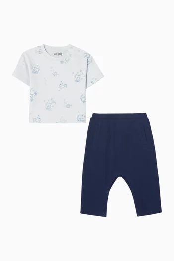 Logo-print Shirt & Pants Set