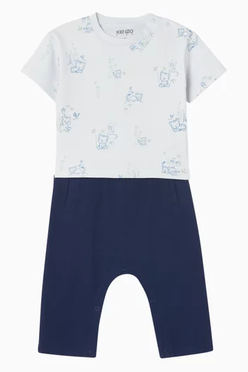 Logo-print Shirt & Pants Set