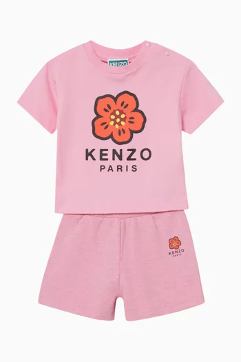 Poppy Print T-shirt in Organic Cotton